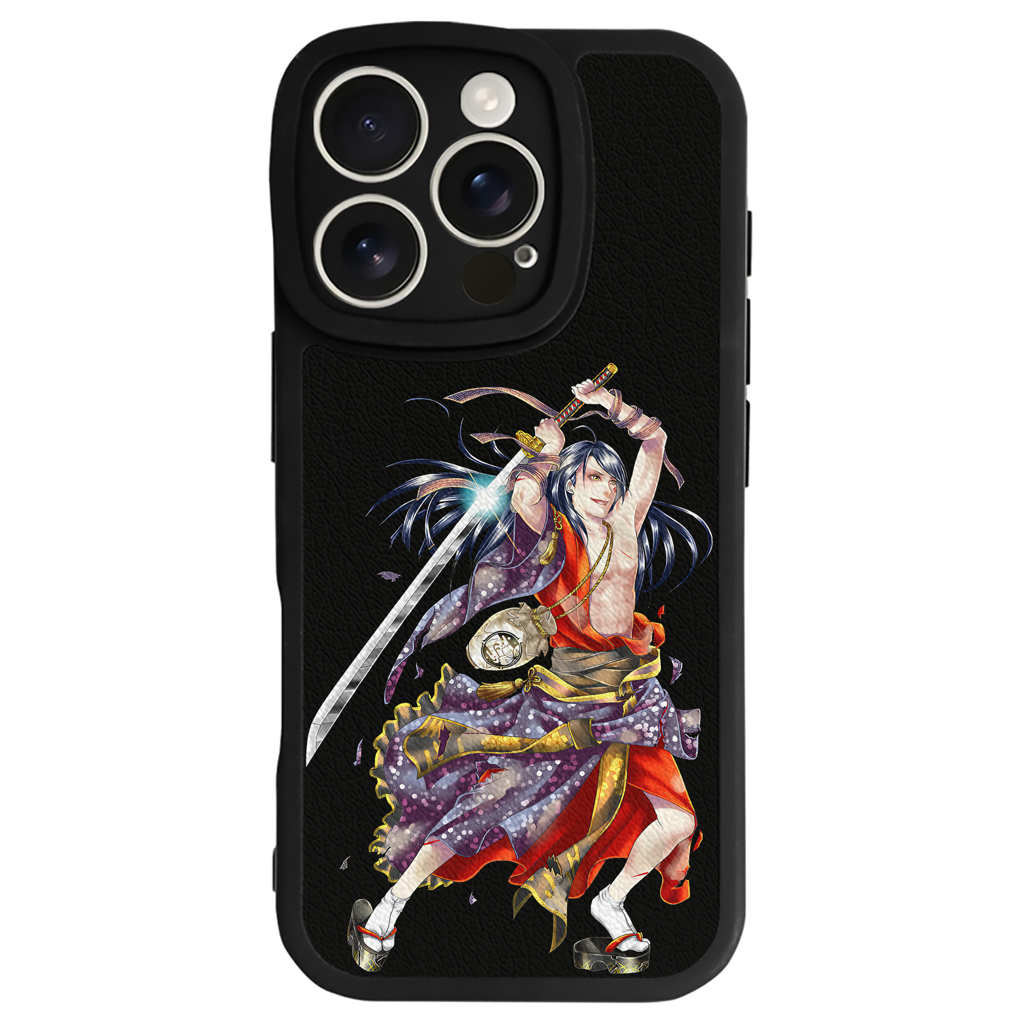（画像用） 刀剣乱舞 Touken Ranbu 【iPhone 16シリーズ対応】シリコンスマホケース（レザー調） 材質：シリコン